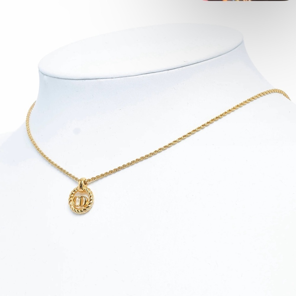 Christian Dior Logo Pendant Necklace - Picture 4 of 8